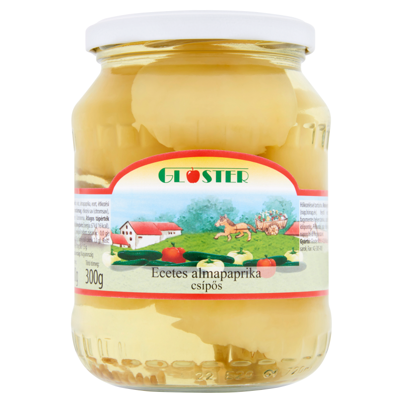 Gloster Ecetes almapaprika csípős 720ml